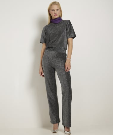 wide fit broek glitter