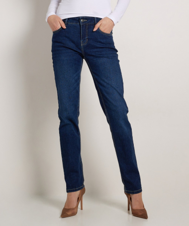 regular fit stretch jeans mia - donker