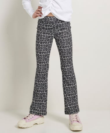 flared fit broek met print