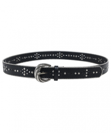 riem met zilverkleurige studs