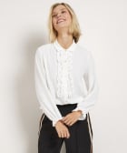 chique blouse met ruches