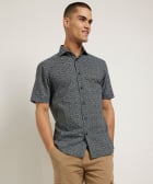 slim fit overhemd all-over print